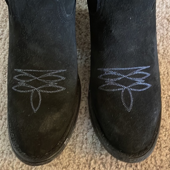 Lane fire away black suede boots size 11 - Picture 7 of 9